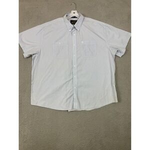 Wrangler‎ George Strait Collection Mens 3X Blue Geometric Short Sleeve Shirt